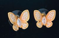 Zauberhafte Ohrstecker Schmetterling neu IP Vergoldung Svarovski Schleswig-Holstein - Plön  Vorschau