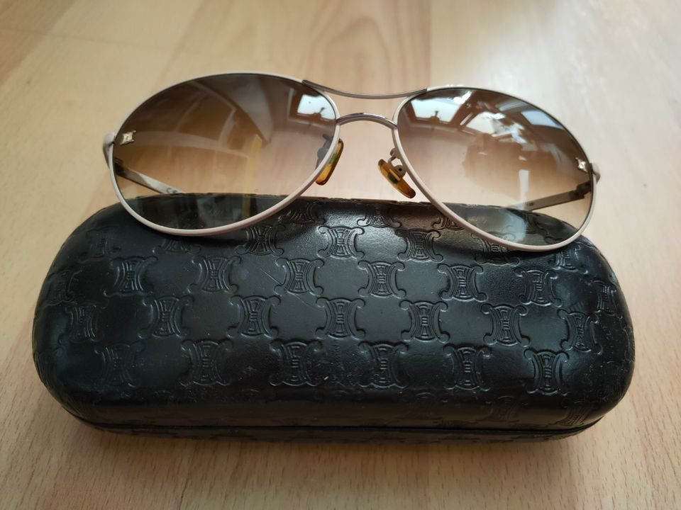 CÉLINE elegante Sonnenbrille 100% Original Vintage Piece Beige in Plochingen