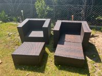 Rattan-Gartenmöbel braun 2x Stühle + Hocker/ Tische / TOP!! Berlin - Wilmersdorf Vorschau