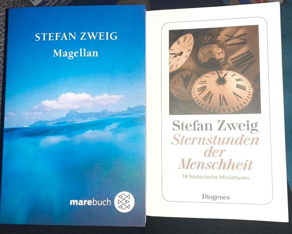 2x Stefan Zweig  Mangellan Sternstunden der Menschheit in München