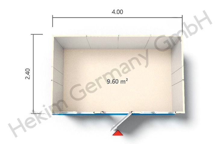 Bürocontainer Baustellencontainer SOFORT VERFÜGBAR BAUSATZ  4.0 x 2.4 m Baucontainer Container Lagercontainer Messecontainer  Wohncontainer Gartencontainer Übergangscontainer in Hannover