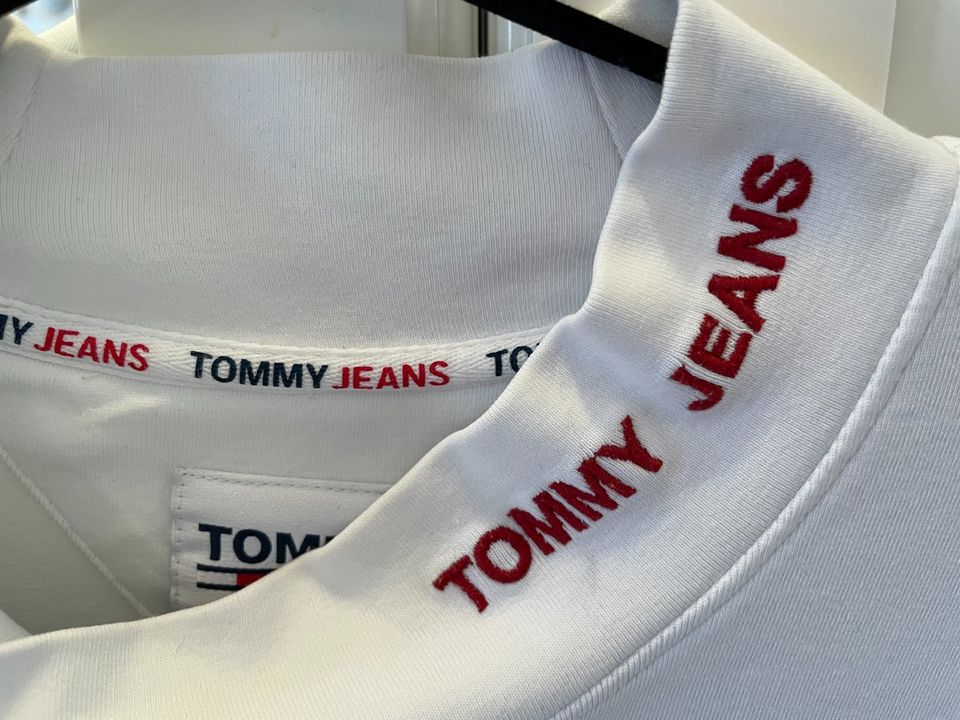 Tommy Hilfiger Langarm Shirt weiß Gr. S in Frankfurt am Main