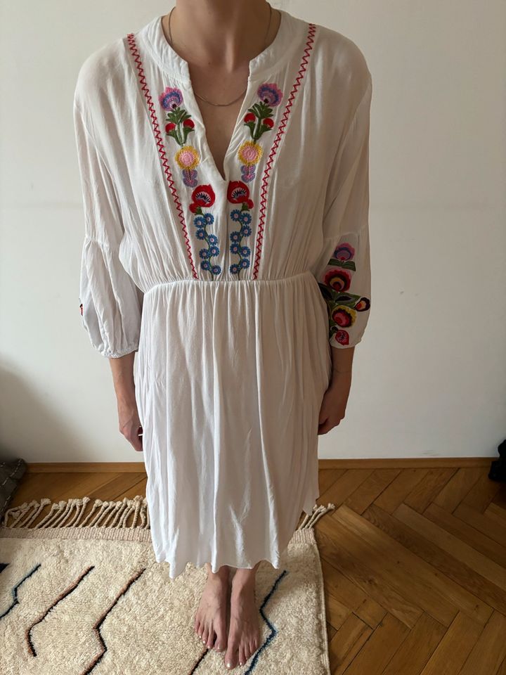 Weißes Kleid, Sommerkleid, Boho, Ibiza , Tunika, Strand in München