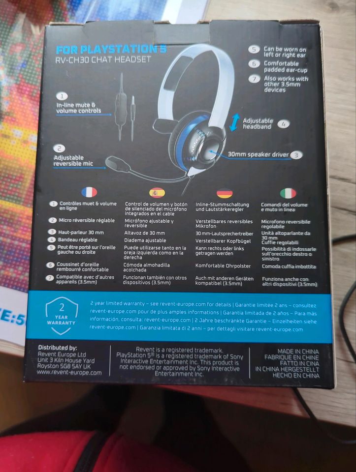 Ps5 Chat Headset neu in OVP in Lügde