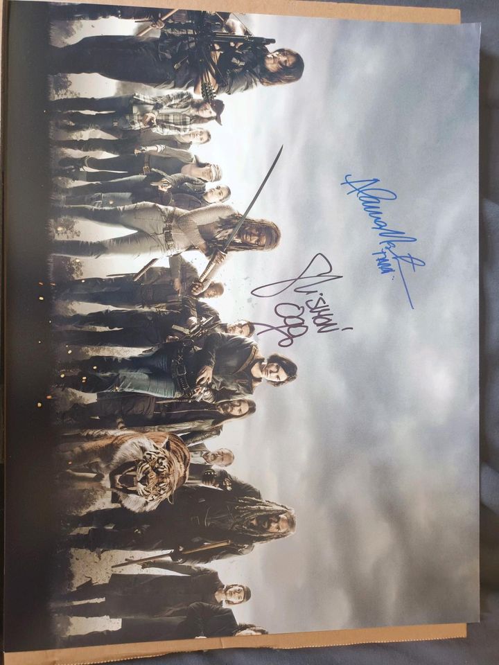 Original Signiertes The Walking Dead Poster in Leipzig