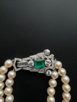 Perlen-Collier/Art Deco Verschluss Platin/Diamanten/Smaragd Berlin - Friedenau Vorschau