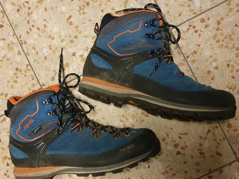 Wanderschuhe Vibram Meindl GTX blau orange Größe 44 super Zustand in Rostock