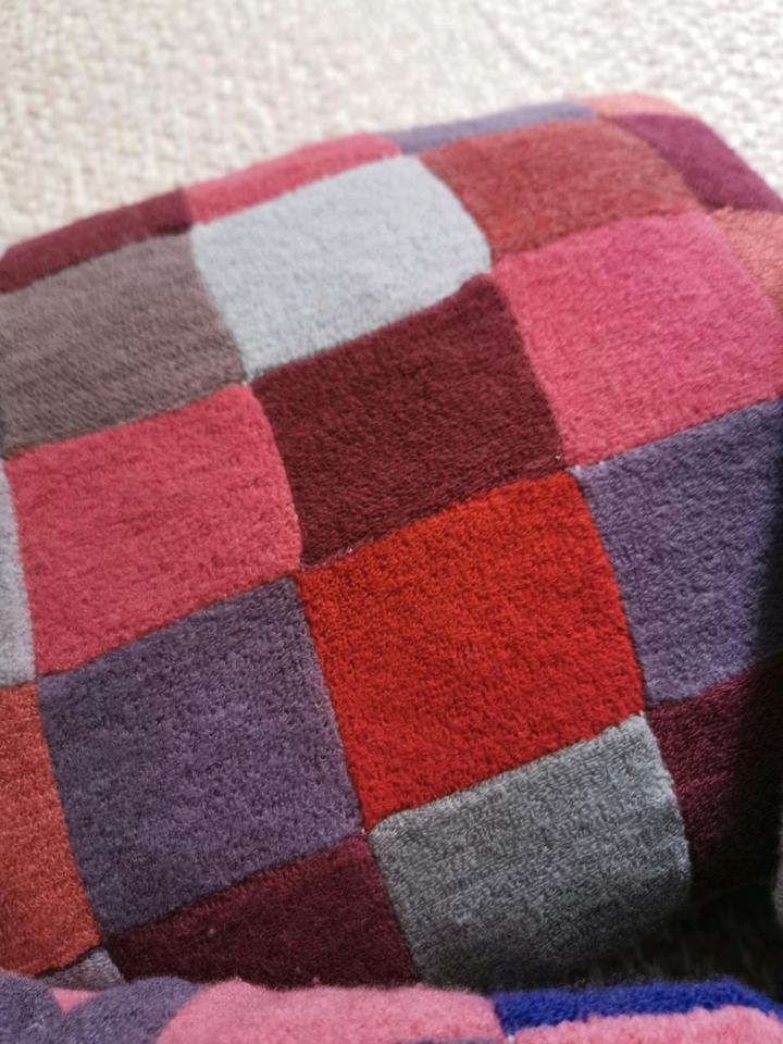 7 kleine Kissen aus Wollfrottee Merino/Seide Handmade 22x24 cm in Eutin