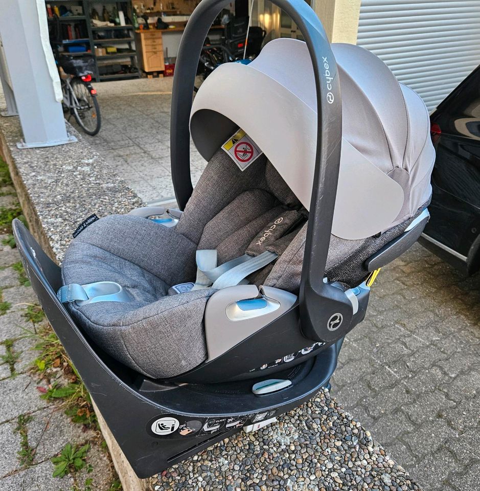 Sybex Cloud Z+Isofix/ Statio/Base Z-i Size Babyschale drehbar in Eggenstein-Leopoldshafen