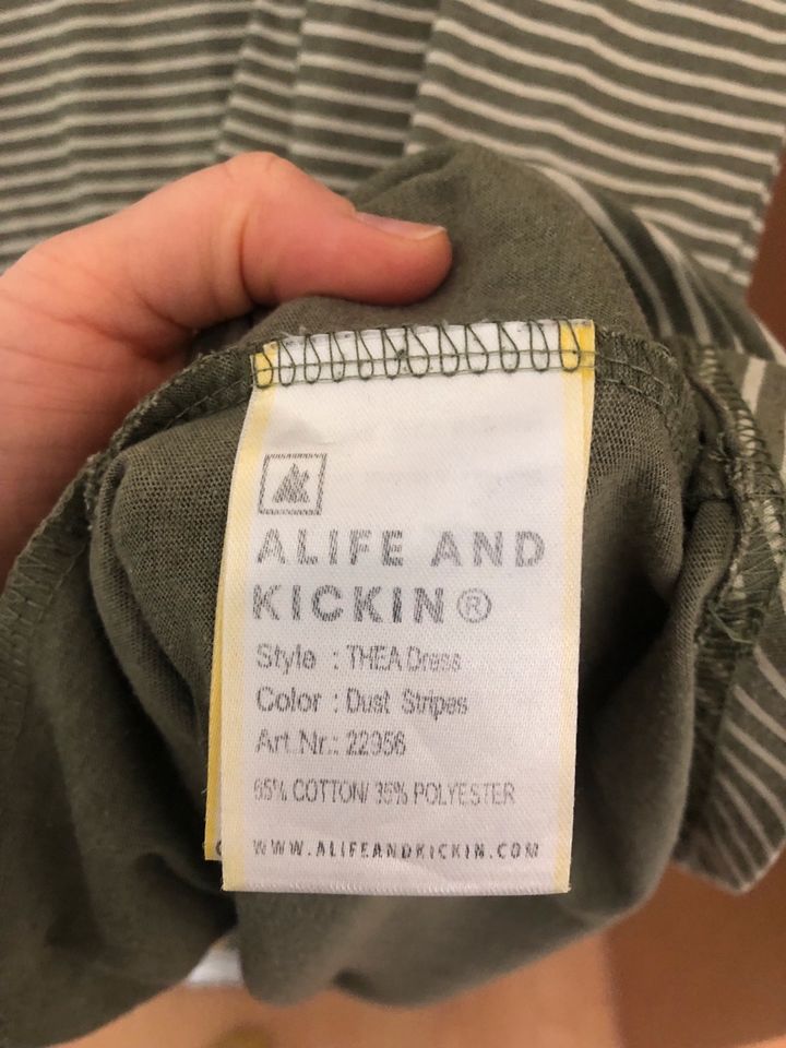 Kleid Skaterkleid Thea von Alife and Kickin grün gestreift L 40 in Herzberg am Harz