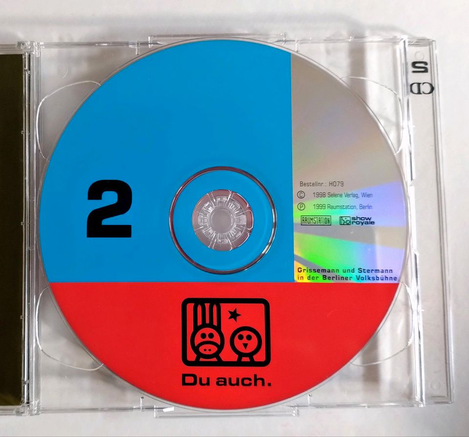 Für Sammler: 2 CD "Du auch" Grissemann und Stermann.  14.3.1999 in Berlin