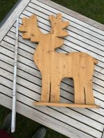 Weihnachtsdeko Hirsch Reh Holz 70cm Nordrhein-Westfalen - Drensteinfurt Vorschau