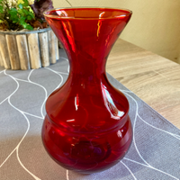 Rote Glasvase - Vintage/Mid Century zu verkaufen Bayern - Pegnitz Vorschau