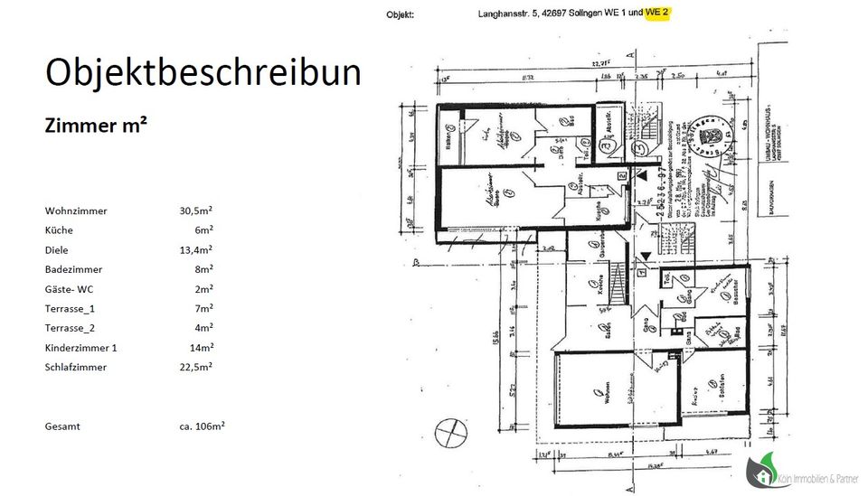 Zweigeschossigen Mehrfamilienhaus. In idyllischer und Zentrale Lage Ohligs Solingen; Besichtigungen in Kürze in Solingen