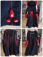 Pyon Pyon Schwarz Rot Gothic Lolita Mantel Gr. 36 mit fake fur Bayern - Goldbach Vorschau