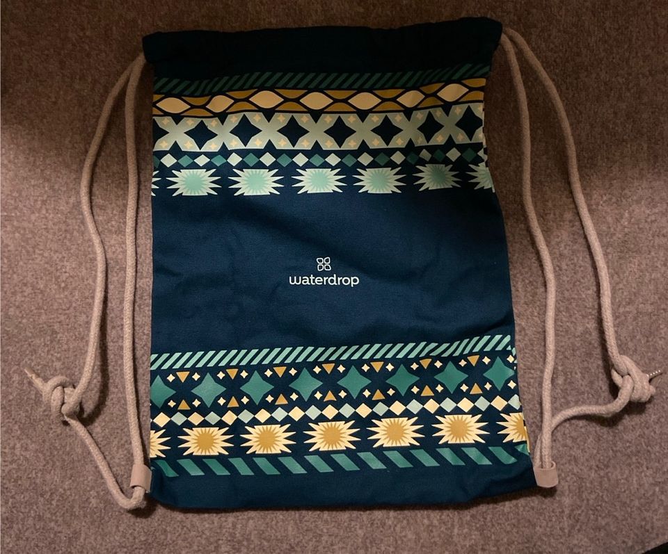 Waterdrop Rucksack / Beutel grün blau Adventskalender 2022 in Altenberge