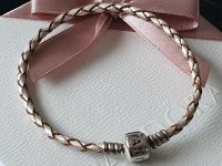 Pandora Armband Leder beige 925 Silber Bonn - Zentrum Vorschau