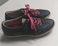 ecco Schuhe Halbschuhe Sneaker Leder Golf Größe 40 schwarz Hessen - Fuldabrück Vorschau