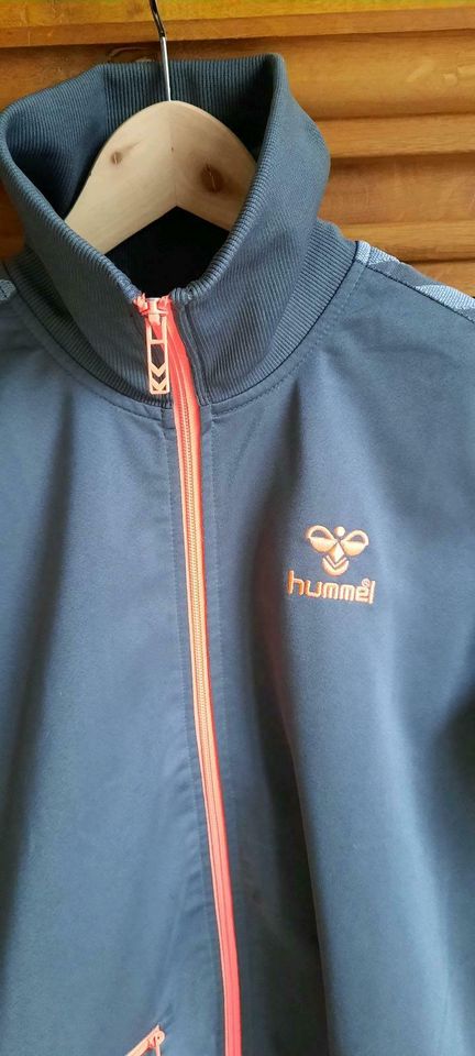 Hummel * Tolle Trainingsjacke grau/orange/neuwertig in Wentorf bei Sandesneben