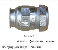 Gebo für 33,7mm Stahlrohr Typ A Brandenburg - Falkensee Vorschau