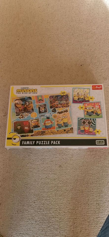 Minions Puzzle 4 in 1, Neu und Originalverpackt in Klingenberg (Sachsen)