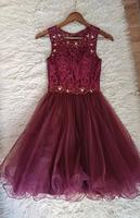 Cocktailkleid Bordeaux * Gr. 32 XXS * Abschlussball Jugendweihe Sachsen-Anhalt - Zahna-Elster Vorschau
