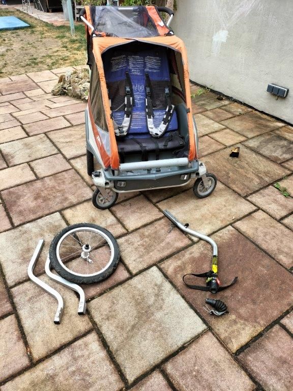 Thule Chariot Captain XL 2 Fahrradanhänger für 2 Kinder in Gau-Algesheim