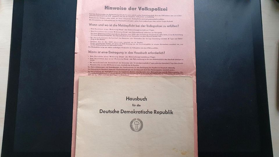 Hausbuch für die DDR in Klingenthal