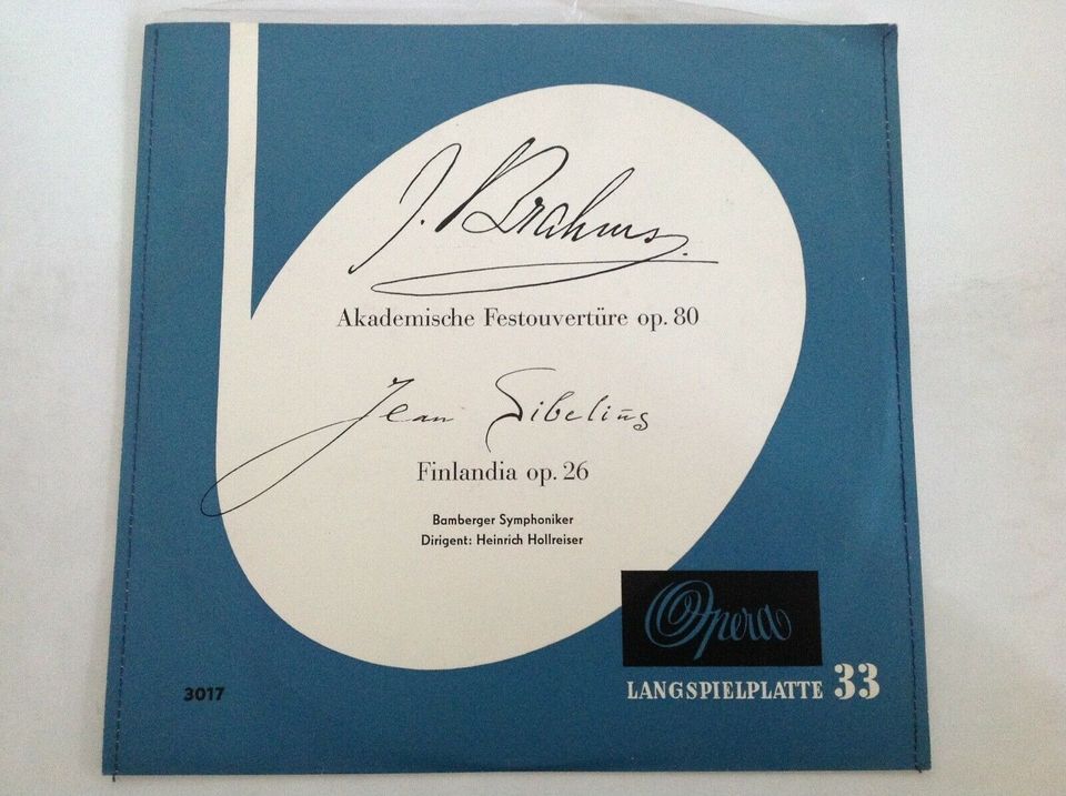 J. Brahms J. Sibelius Akademische Festouvertüre Schallplatte LP in Frankfurt am Main