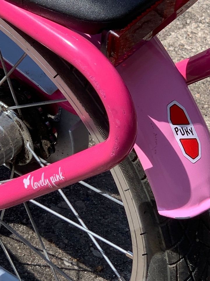 Puky Steel 16 lovely pink Fahrrad Kinderfahrrad pink 16 Zoll in Hamburg