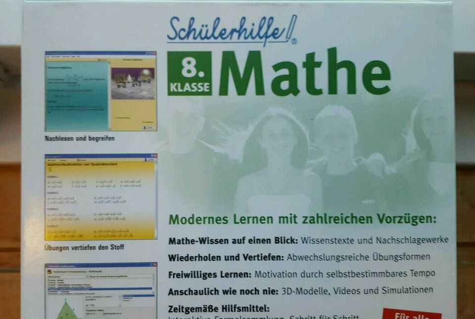 Schülerhilfe Mathe Lern CD ROM 8. Klasse mit Buch Lernsoftware in Ratingen