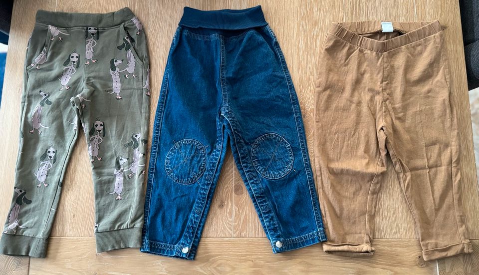 3 Hosen/ Jeans in Größe 92 v. Name It, Hessnatur, H&M in Biederitz