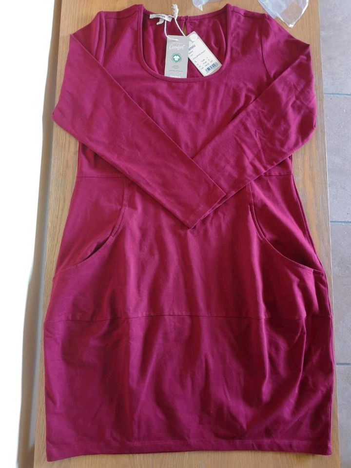 Deerberg Kleid Bio-Baumwolle bordeaux Gr. L in Leipzig