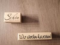 Hochzeitsstempel "Schön, dass du da bist" & "Wir werden heiraten" Sachsen-Anhalt - Wernigerode Vorschau