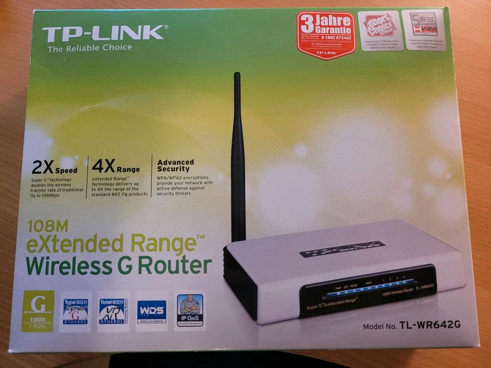 TP-Link TL-WR642G Netzwerk W-LAN Router 4-Port 108 MBit in Kassel