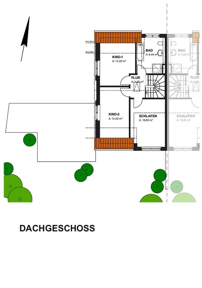 Wohnkomfort in Top-Lage von Bohmte!  Moderne Neubau-Doppelhaushälfte mit Sonnengarten! in Bohmte