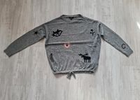 Mavi Pullover grau S 36 Patches grau Elch Niedersachsen - Wilhelmshaven Vorschau