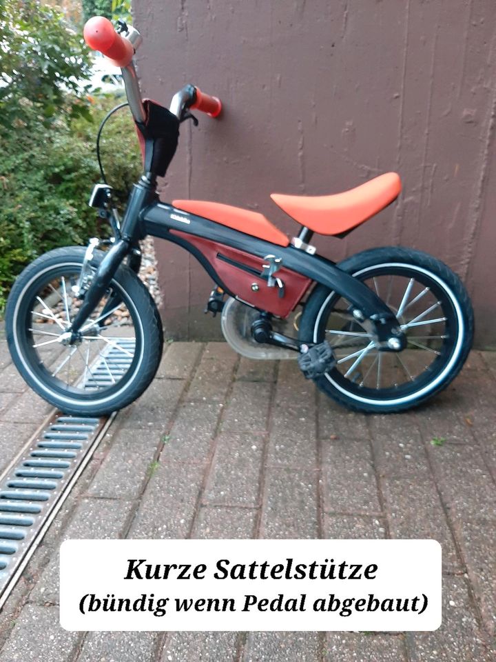 Erste Hand 14 Zoll BMW Kidsbike, Kinderfahrrad und Laufrad in Limburgerhof