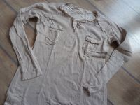 Shirt langarm creme beige Gr. M Pailetten made in Italy Düsseldorf - Friedrichstadt Vorschau