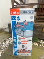 Pool, Bestway Steel Pro Max, 3,5 m, mit Zubehör, neuwertig! Nordrhein-Westfalen - Krefeld Vorschau