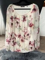 Zero Bluse, beige-rosé-brombeer, Größe 38 Hessen - Hünfeld Vorschau