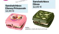 Prinzessin und Dino Sandwich Box Tup Niedersachsen - Drochtersen Vorschau