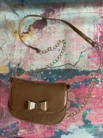 LD Vintage Handtasche Crossbody braun gold  mit goldener Schleife Sachsen - Neugersdorf Vorschau