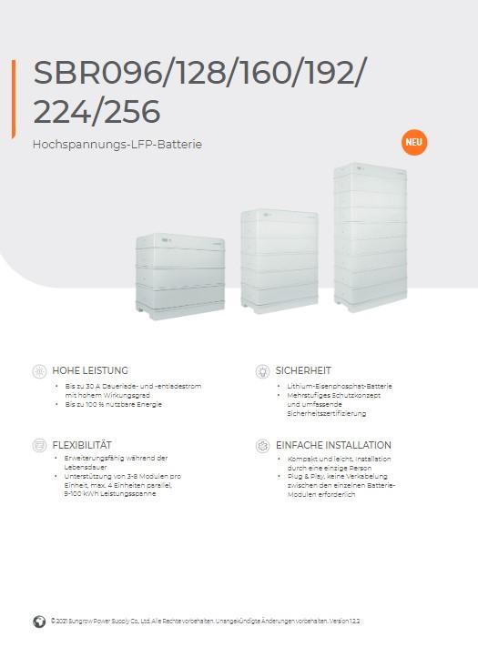 Sungrow Batteriespeicher 9,6 - 22,4kWh Batterie SBR096 - 224 V13 in Overath