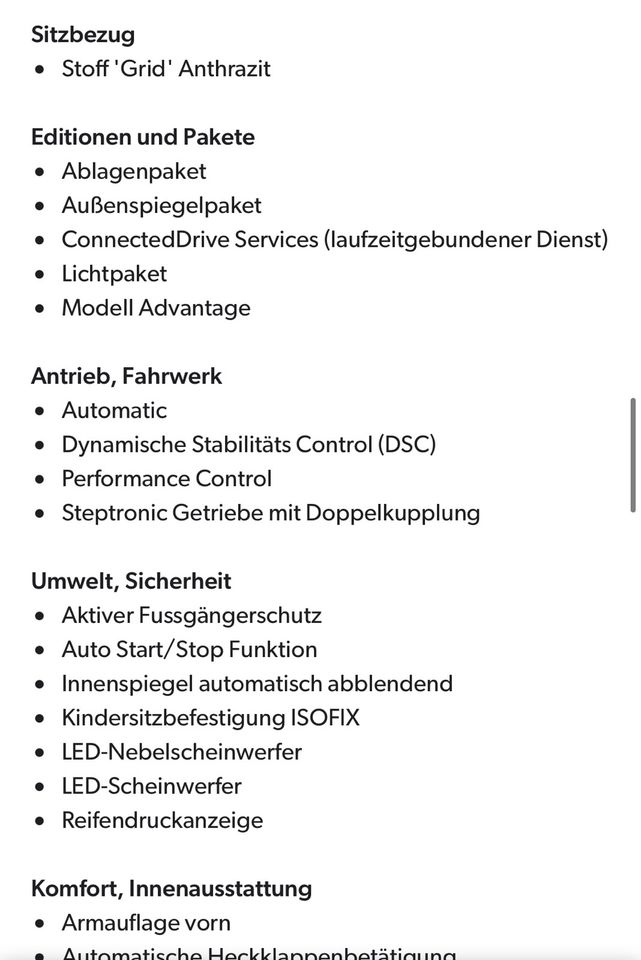 BMW X1 sDrive Autom. 2020 TM PDC AHK SHZ Navi  ParkAss. El.Heck in München