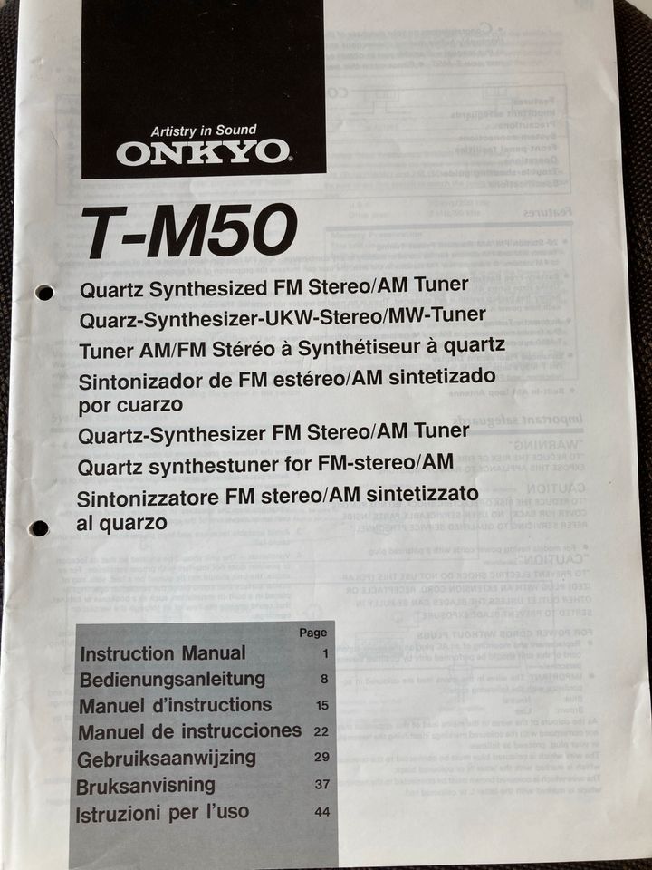 Onkyo Stereoanlage mit Denon Boxen in Eutingen