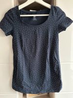 Umstandsshirt Schwangerschaftsshirt T-Shirt H&M S blau Punkte Niedersachsen - Aurich Vorschau