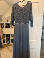 Abendkleid Brautjungfernkleid Blaugrau Gr. S/34 Hessen - Felsberg Vorschau