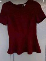 Bordeaux Rotes Shirt H&M Größe 38 M Neu Niedersachsen - Walsrode Vorschau