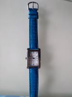 Armbanduhr mit Echtlederband blau im Original-Etui Thüringen - Udestedt Vorschau